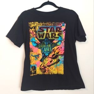 Stars Wars mens size M Comic Neon Colors